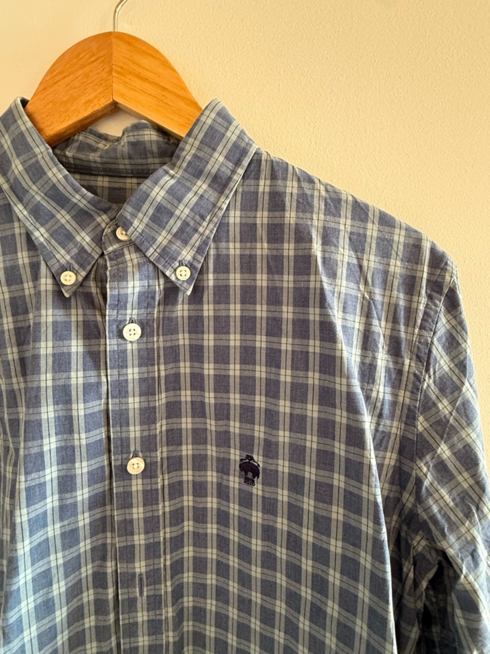 Brooks Brothers Blue Plaid Button-Down Shirt
